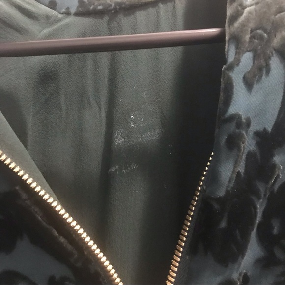 *SOLD* Authentic Balmain x H&M Green Velvet Dress - Picture 5 of 10